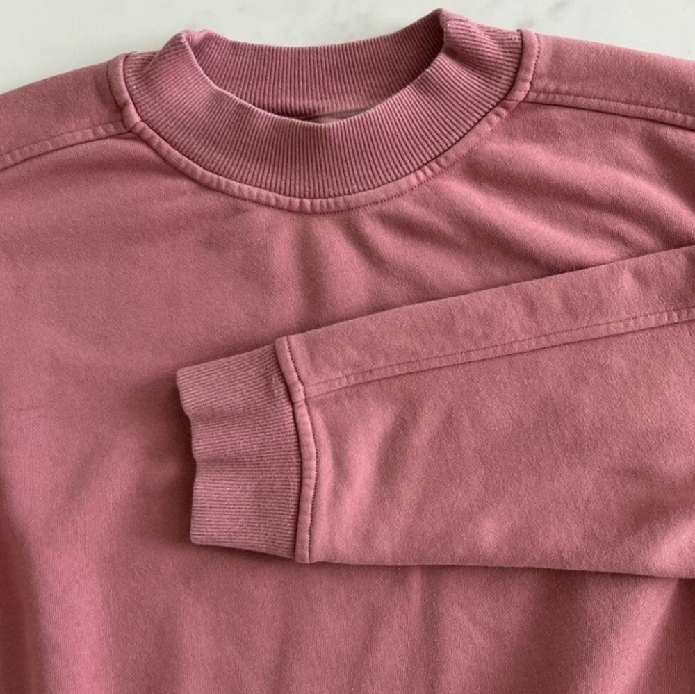 Lululemon Chill On Pullover Sweatshirt Quicksand Pink Size 4 - Picture 4 of 8